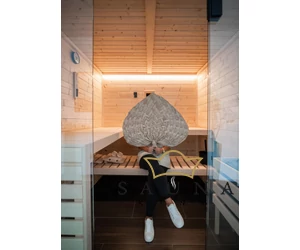 BASSAU Sauna-Fächer, einhändig