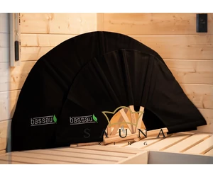 BASSAU Sauna-Fächer KLEIN, SCHWARZ