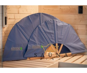 BASSAU Sauna-Fächer KLEIN, BLAU
