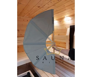 SAUNAGUT Sauna-Fächer KLEIN, HELLBRAUN
