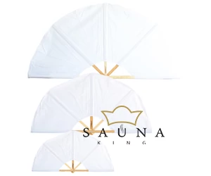 SAUNAGUT Sauna-Fächer STANDARD, WEISS
