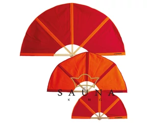 SAUNAGUT Sauna-Fächer KLEIN, ORANGE/ROT