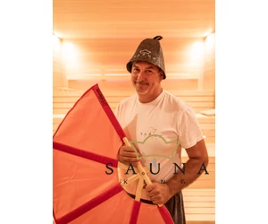 SAUNAGUT Sauna-Fächer KLEIN, HELLBRAUN