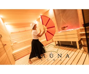 SAUNAGUT Sauna-Fächer KLEIN, HELLBRAUN