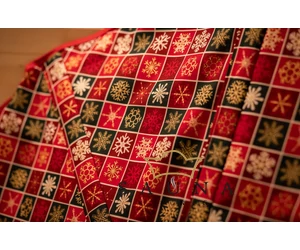 SAUNAGUT Sauna-Fächer Bezug „Christmas VI.”