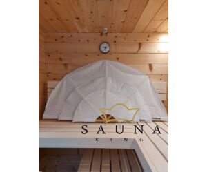 SAUNAGUT Sauna-Fächer KLEIN, WEISS