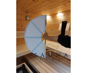 SAUNAGUT Sauna-Fächer STANDARD, WEISS