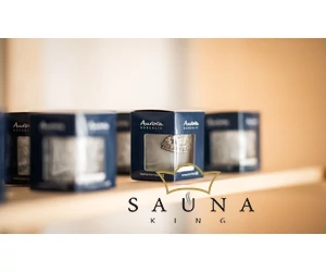 Schnapsglas aus der Heimat des Saunierens, Finnland