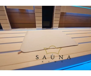 Saunasitz aus Schafwolle, Weiß