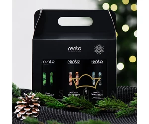 RENTO Sauna Geschenkbox, 3x400ml (Gewürzzauber, Wald und Arktische Kiefer)