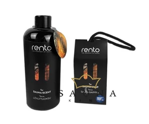RENTO Sauna Geschenkbox, Saunaduft und Saunaseife, Teer