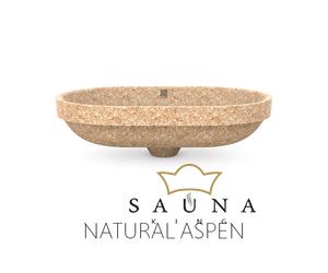 WOODIO Einbau-Waschbecken "Soft60", ovalförmig, Kollektion "Northern Elements"
