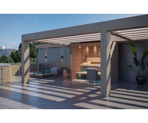 SAUNA KING FINNSAUNA AUF DER (ÜBERDACHTEN) TERRASSE für 2-3 Personen