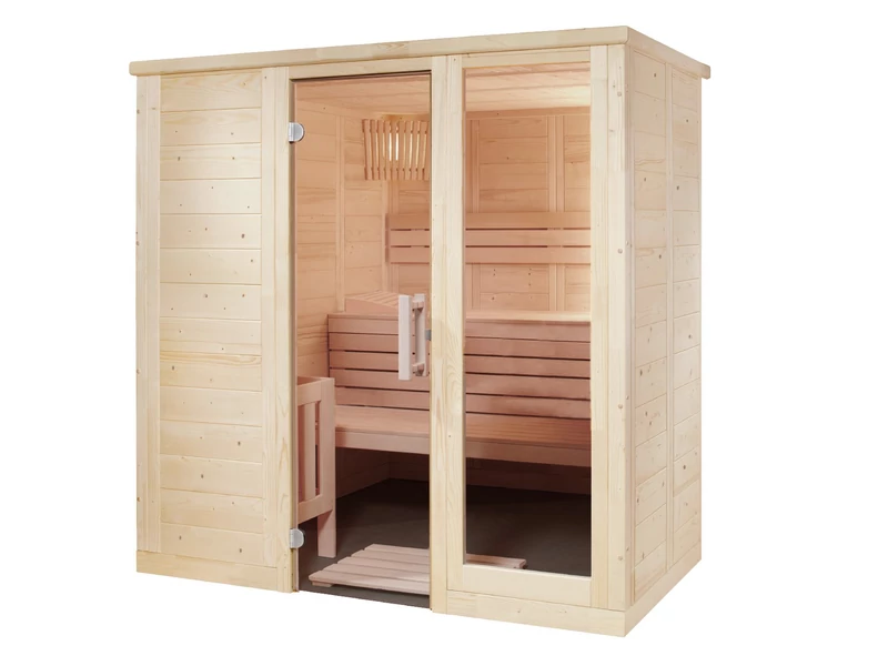 HARVIA Finnsauna Komfort Small mit Saunaofen & Steuerung 208 x 158 cm