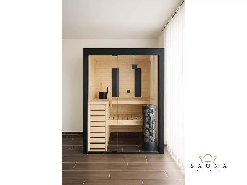 HARVIA Family Small finn- und infrasauna, PREMIUM All-in Set, 166x159cm  
