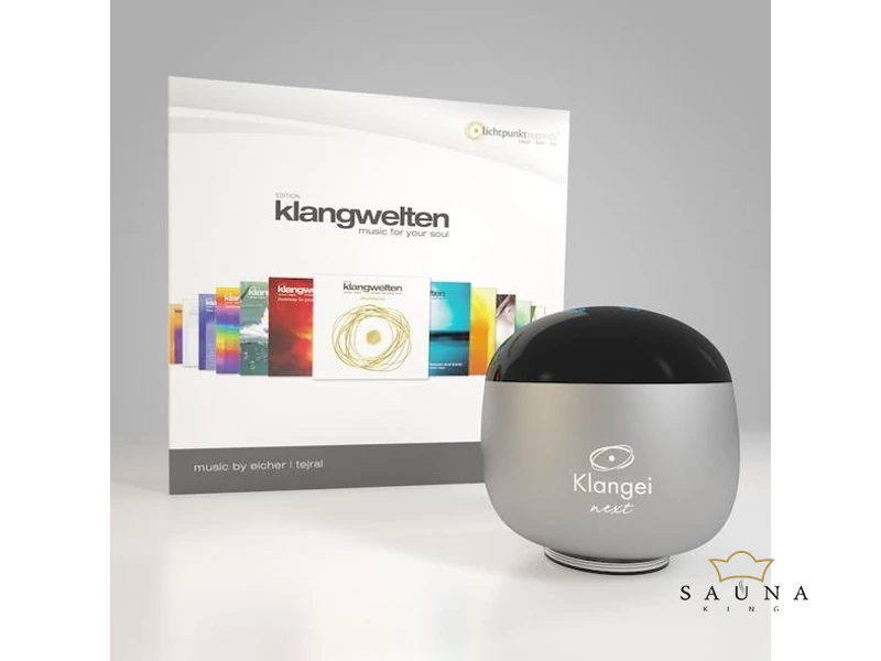 Klangei next Vibrationsplayer, Moonlight Silver, inkl. Musik-Kreation „Klangwelten”