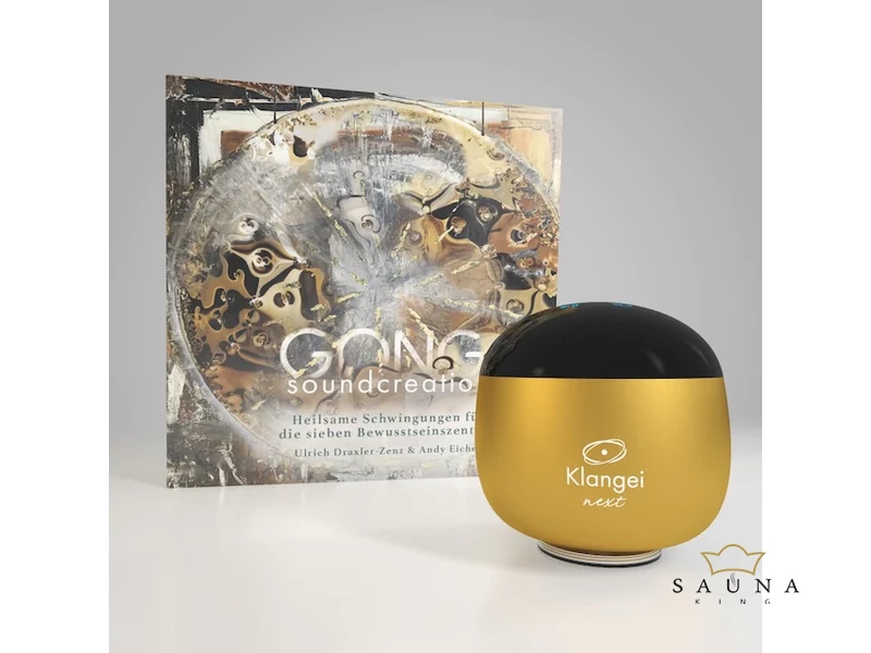 Klangei next Vibrationsplayer, Sunrise Gold, inkl. Musik-Kreation „Gong"