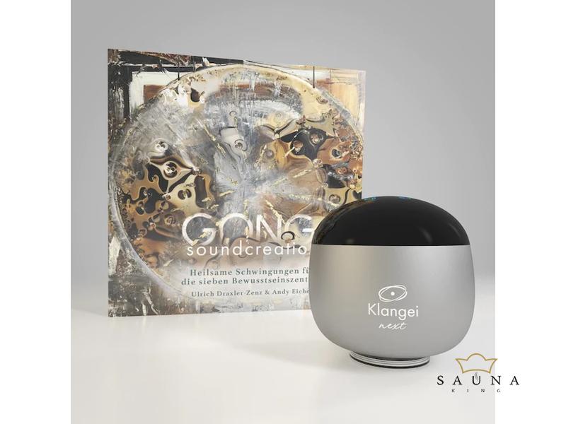 Klangei next Vibrationsplayer, Moonlight Silver, inkl. Musik-Kreation „Gong”