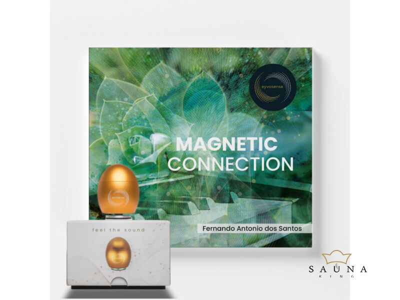 Klangei eyvo Vibrationsplayer, Gold inkl. Musik-Kreation „Magnetic connection”