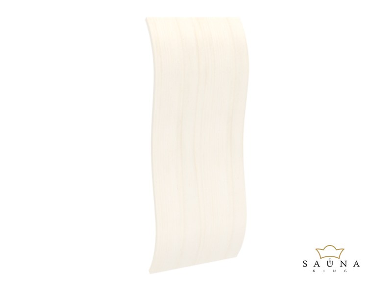 Wellenförmige Rückenlehne aus Espe - Sauna Kopf- und Rückenstützen