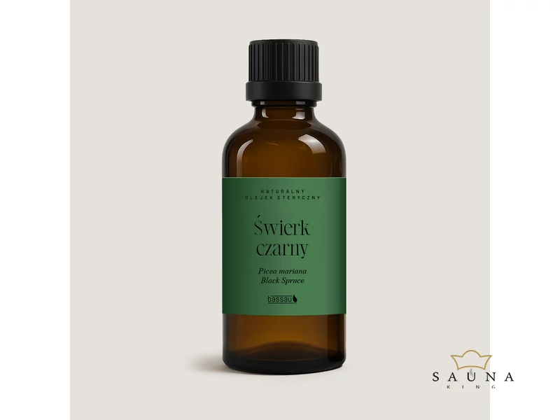 BASSAU Premium-Qualität ätherisches Saunaöl, Schwarzfichte, 15 ml