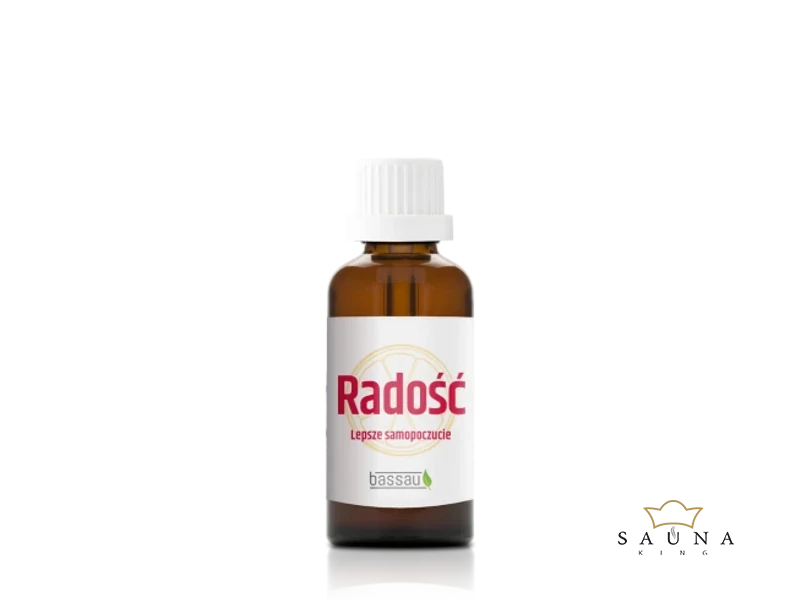BASSAU Sauna-Ätherisches Öl „RADOSC – Freude“, natürliche ätherische Öl-Mischung für bessere Stimmung und Wohlbefinden, 15 ml