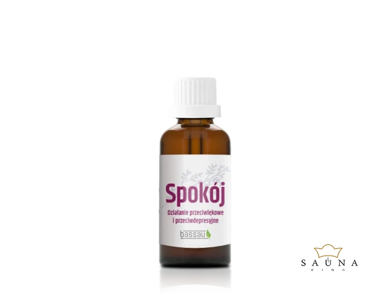 BASSAU Sauna ätherisches Öl „SPOKÓJ – Ruhe”, natürliche ätherische Öl-Mischung zur Reduzierung von Angst und Verbesserung der Stimmung, 15 ml