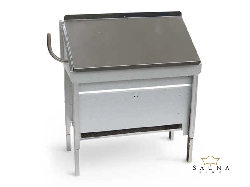 EOS Finnische Saunaofen Invisio Mini, 3kW-6kW, Edelstahl, Stehofen