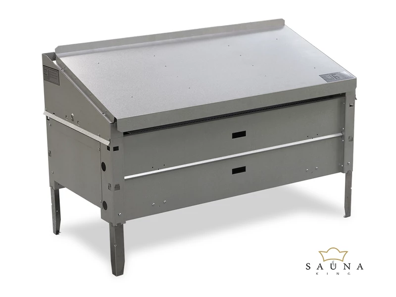 EOS Finnische Saunaofen Invisio XL, Unterbankofen, 9kW-12kW, Edelstahl, Stehofen