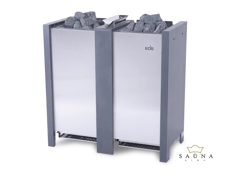 EOS Finnische Saunaofen Herkules XL S50, 12kW-15kW, Anthrazit, Stehofen