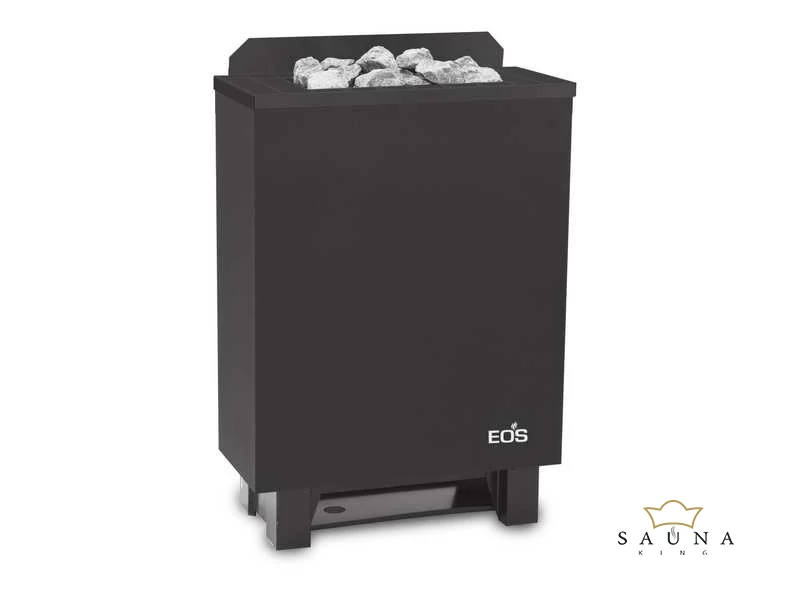 EOS Finnische Saunaofen Gracil, 4,5kW-9kW, Schwarz, Stehofen