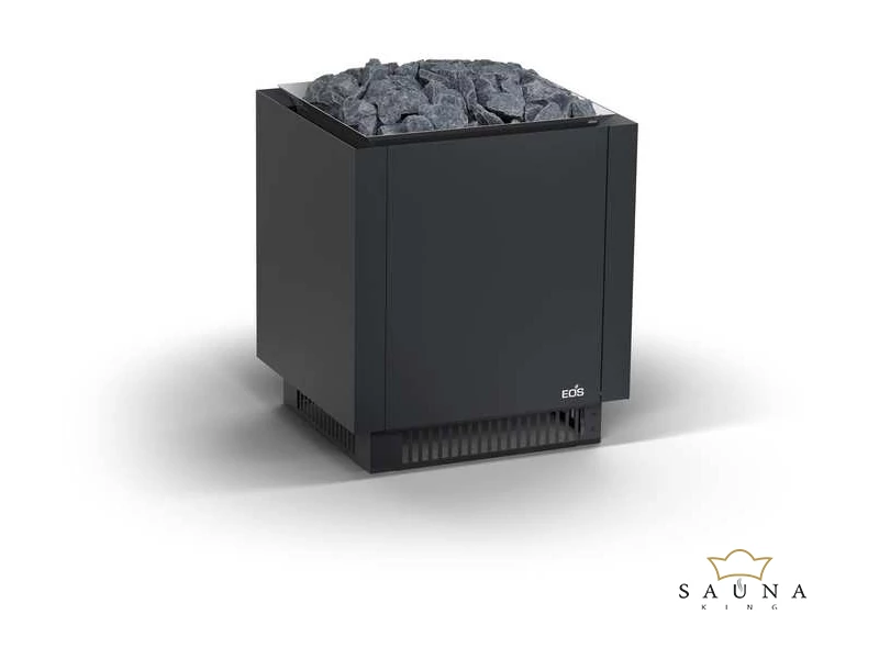 EOS Finnische Saunaofen Mega S HD, 36kW-48kW, Schwarz, Stehofen