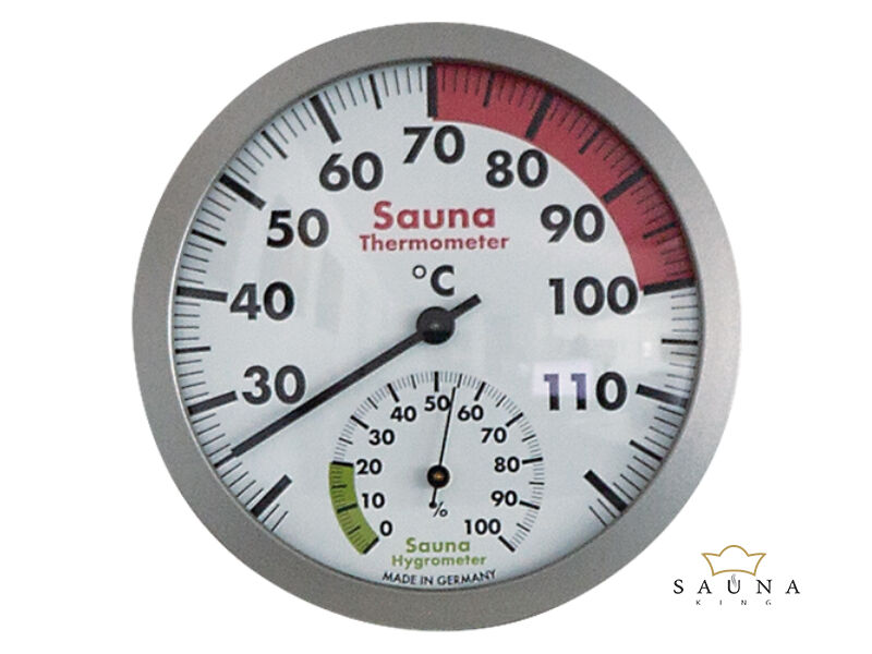 Sauna Thermo-Hygrometer, 120 mm Durchmesser