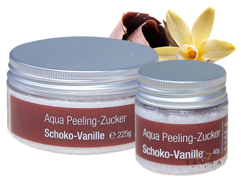 Aqua Peeling-Zucker, Schoko-Vanille, in 2 Optionaler Größen