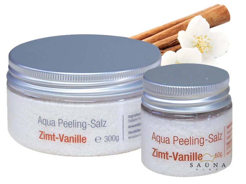 Aqua Peeling-Salz, Zimt-Vanille, in 2 Optionaler Größen