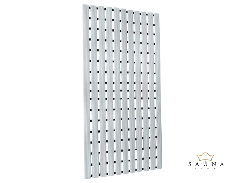 Hygienematte Sauna Bodenrost „Hart PVC” 40 x 80 cm, Grau