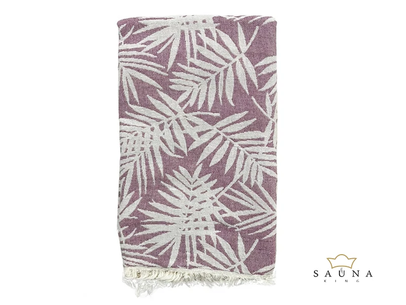 Sauna-, Hamam- und Strandtuch BALI 100 × 180 cm, Aubergine