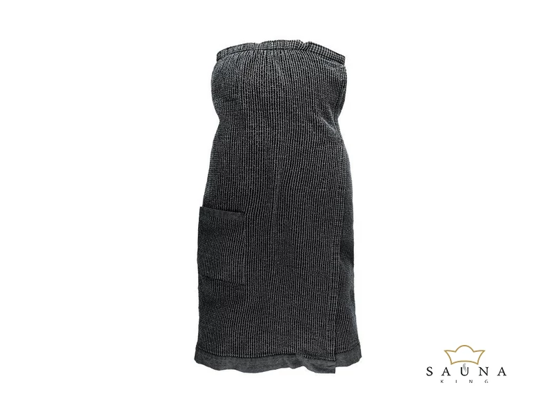 RENTO "Kenno" Damen Sauna-Kilt, Grau, 145 x 85 cm