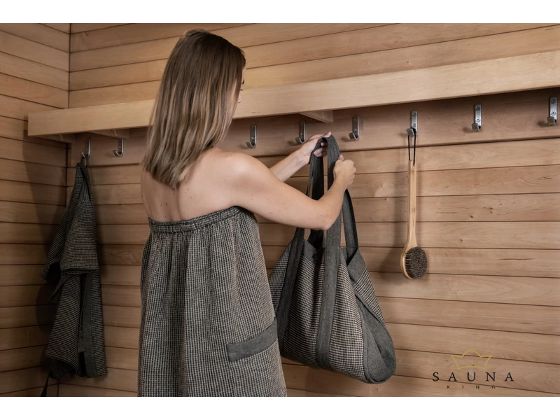 RENTO "Kenno" Damen Sauna-Kilt, Braun, 145 x 85 cm