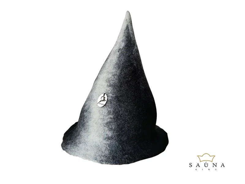 ONDIN handgemachte Sauna Mütze „Magic” aus 100% Schafwolle, gefilzt