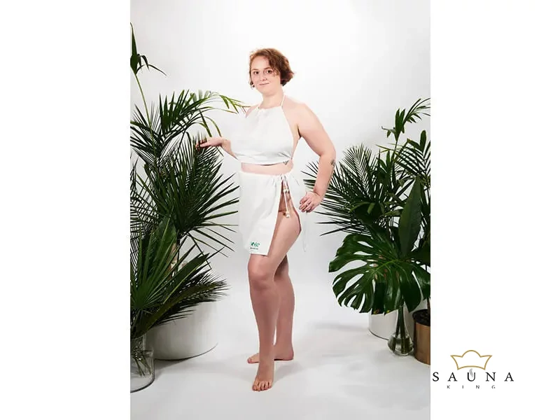 YEYE Sauna Kleidung BEMBEA PLUS SIZE, Weiß