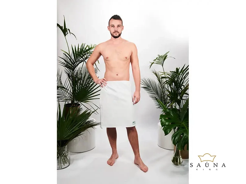 YEYE Sauna Kleidung für HERREN, Ecru