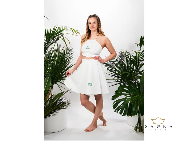 YEYE Sauna Kleidung PRO für Saunanutzer und SAUNAMEISTER, weiß