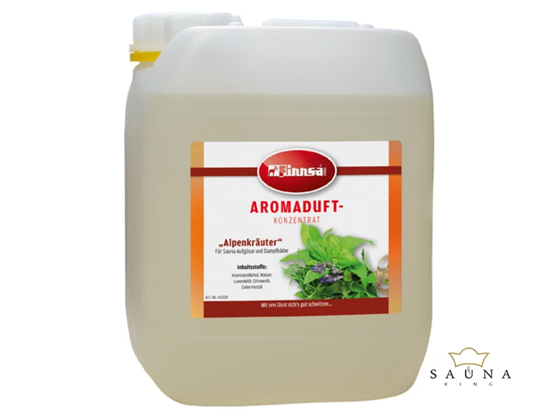 Finnsa "AROMA" Sauna Duftkonzentrat, 24 verschiedene Aromen, 5L