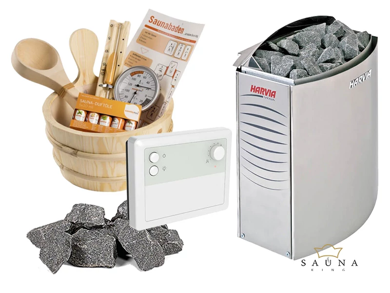HARVIA VEGA Saunaofen Set 9,0 kW, mit SENLOG Steuerung