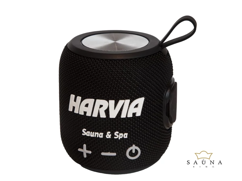 HARVIA Bluetooth-Lautsprecher schwarz 5 W, 1800 mAh, IPX6 wasserdicht und hitzebeständig bis max. 65℃