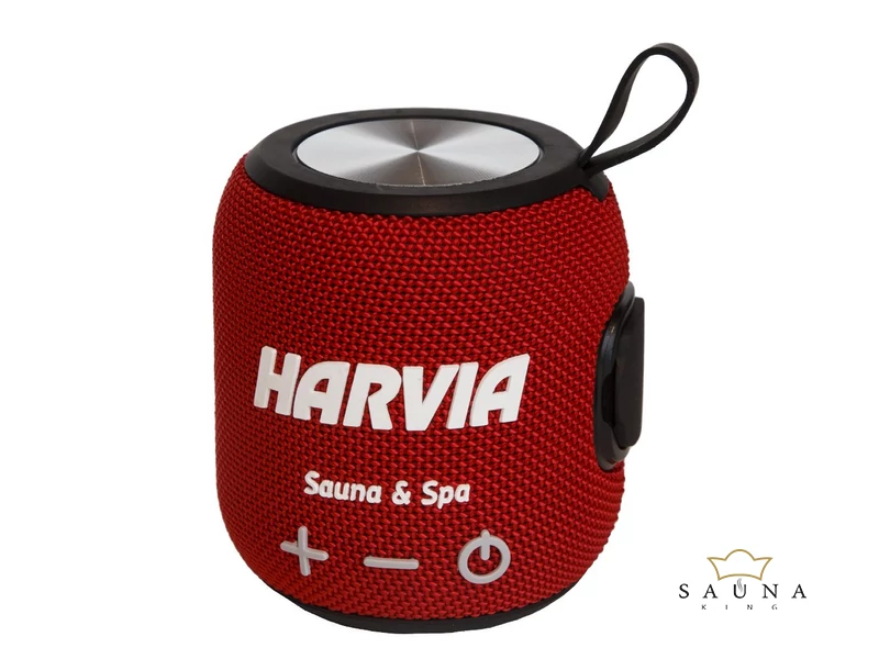 HARVIA Bluetooth-Lautsprecher rot 5 W, 1800 mAh, IPX6 wasserdicht und hitzebeständig bis max. 65℃
