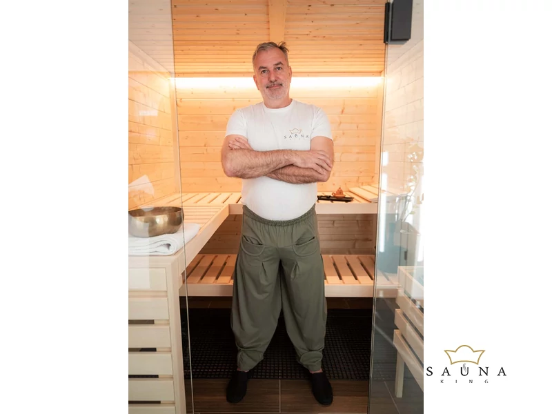 Sauna-, Yoga- oder Haremshose, Grün L/XL