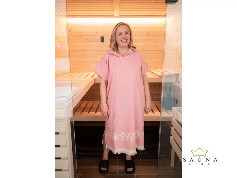Wellness-Poncho, Unisex Rosa S/M