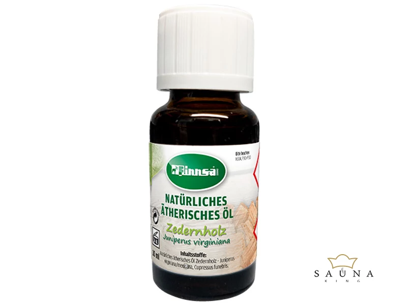 FINNSA 100% reine ätherische Saunaöl,  Zedernholz, 10 ml